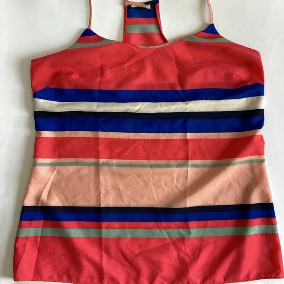 J CREW bright striped tank top - Picture 2 of 6